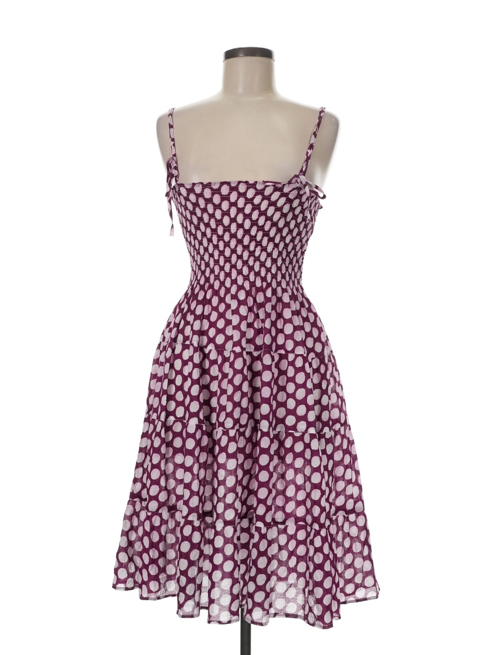 Samantha Sung Polka Dot Cotton Dress Sz M